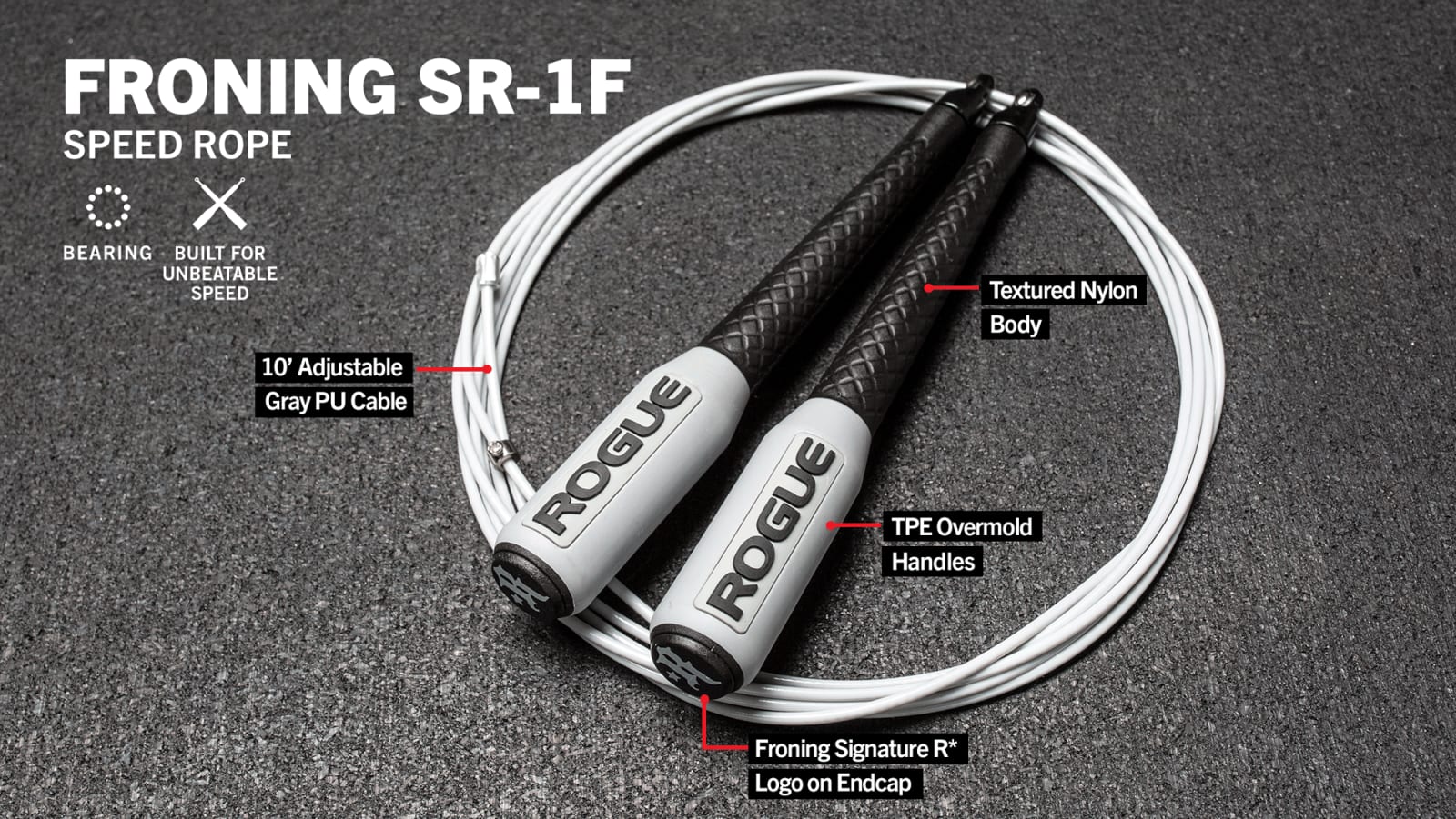 Froning SR 1F Speed Rope Rogue Fitness Australia